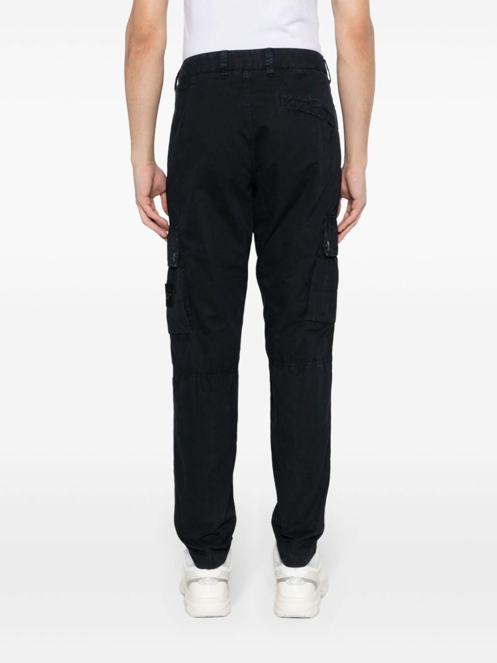 Logo cotton slim trousers