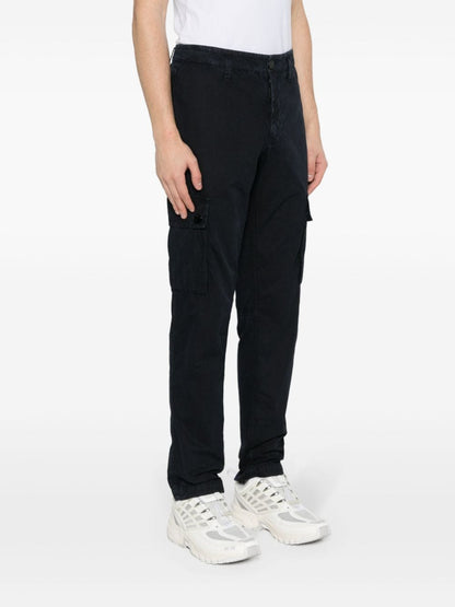 Logo cotton slim trousers