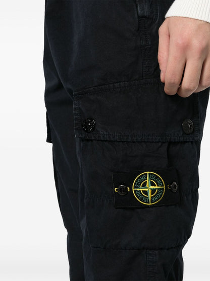 Logo cotton slim trousers