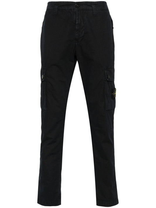 Logo cotton slim trousers