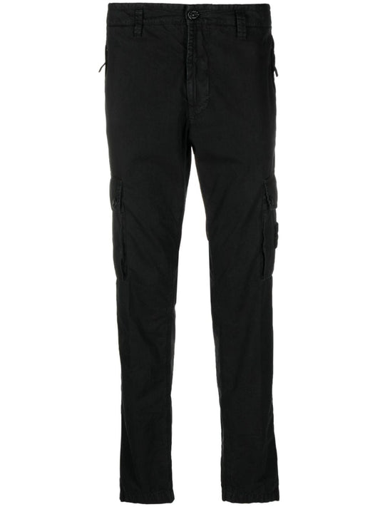 Logo cotton slim trousers