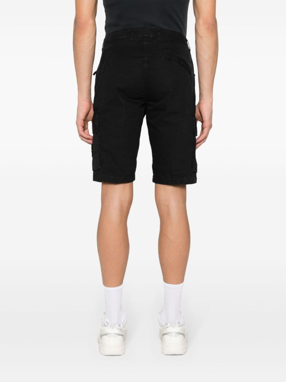 Logo cotton slim shorts