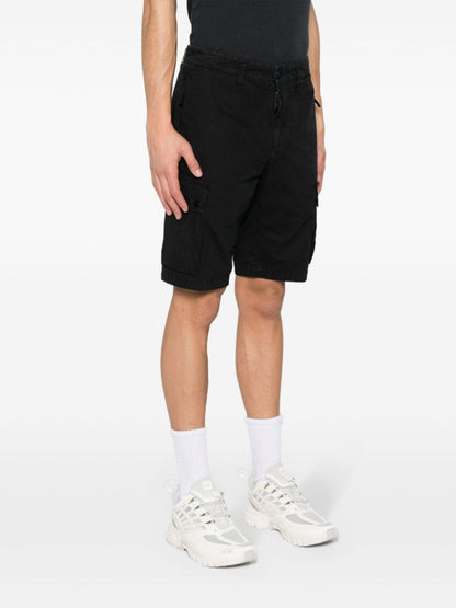 Logo cotton slim shorts