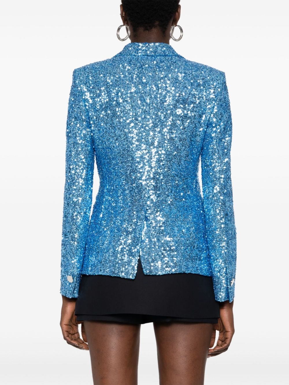 Sequined single-breasted jacket