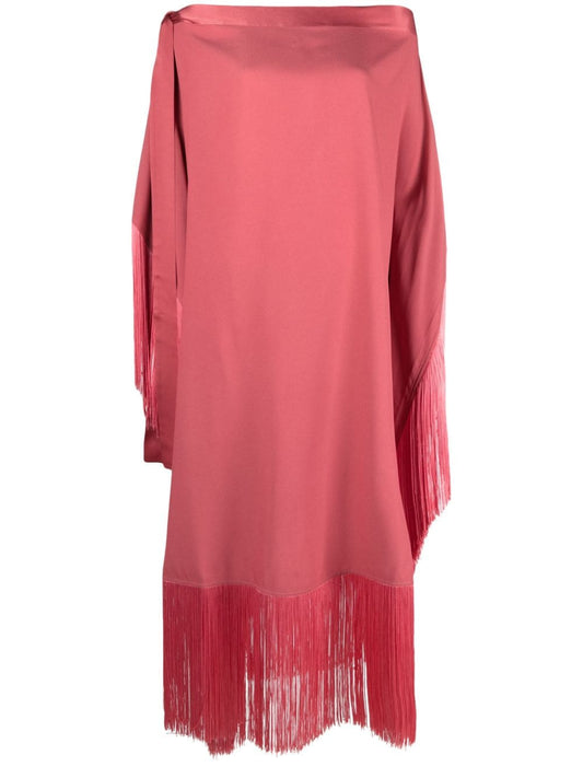 Aarons fringed crêpe caftan