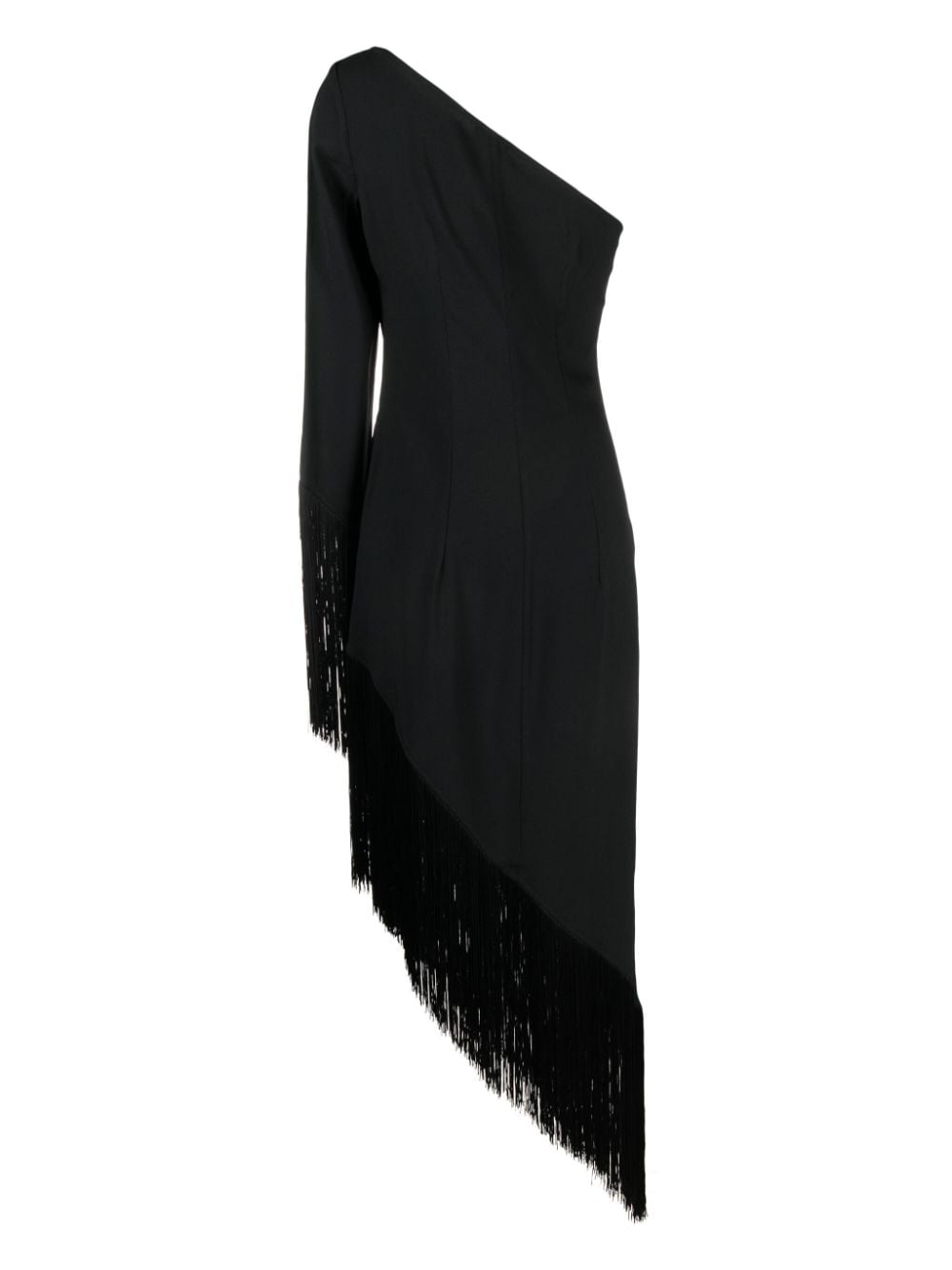 Aventador fringed crêpe long dress