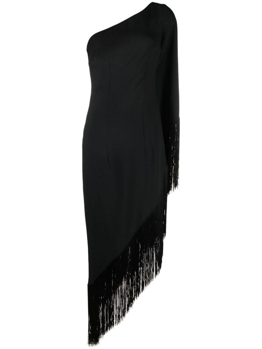 Aventador fringed crêpe long dress