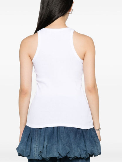 Ribbed cotton tank top