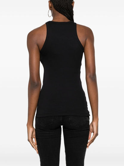 Ribbed cotton tank top