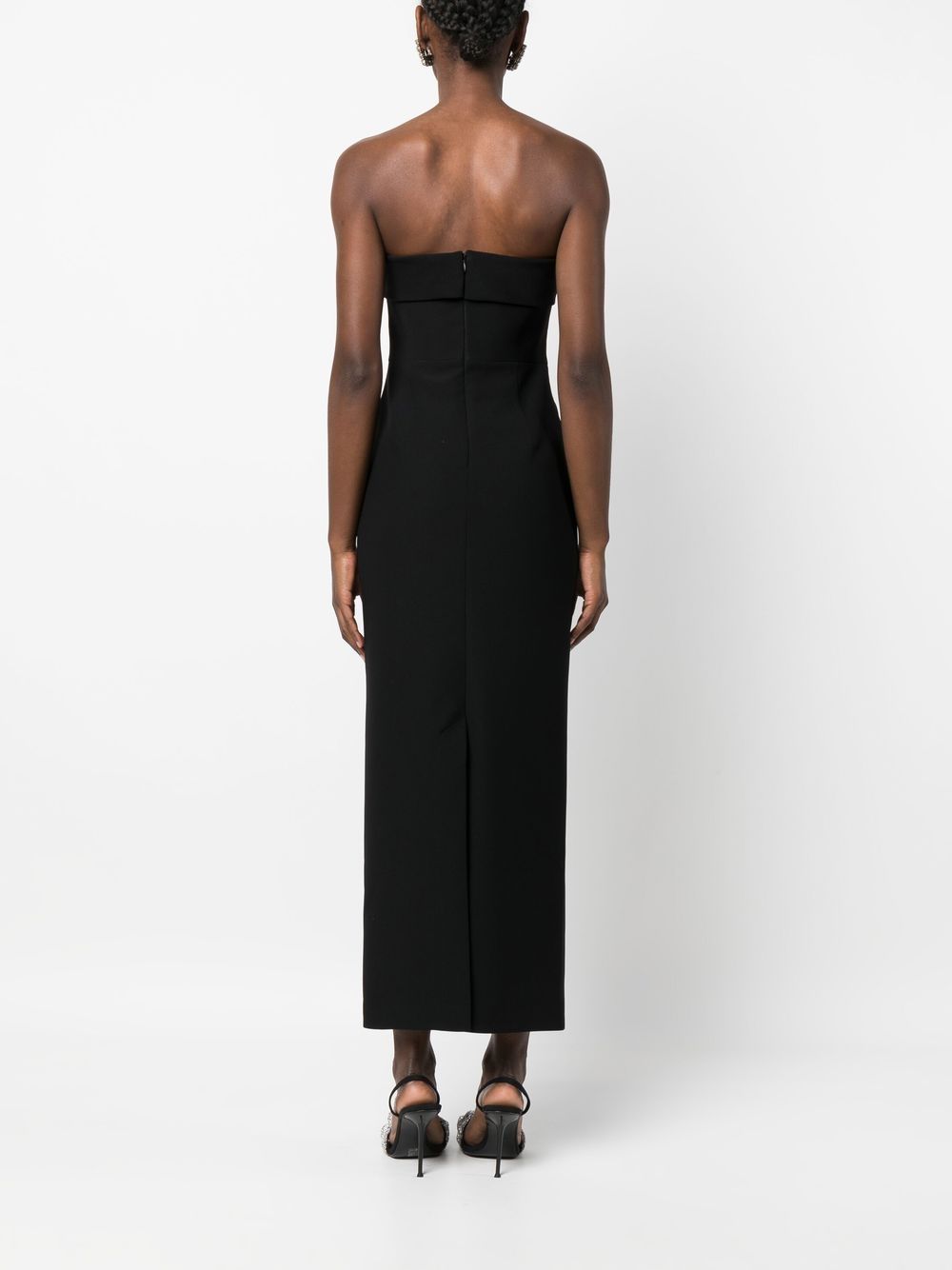 Strapless evening gown long dress