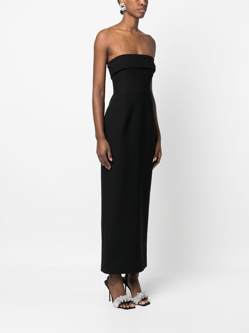 Strapless evening gown long dress