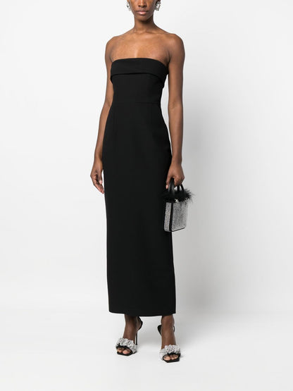Strapless evening gown long dress