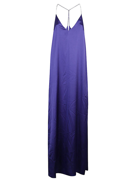 Athena long silk dress