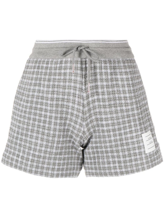 Tweed cotton shorts