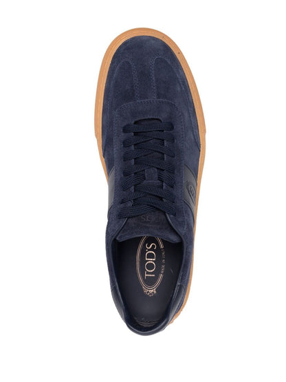 Logo suede sneakers