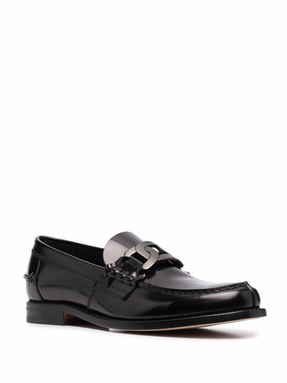 Leather loafers