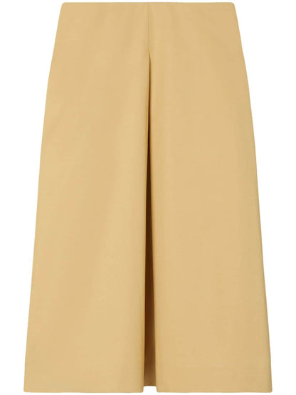 Cotton midi skirt