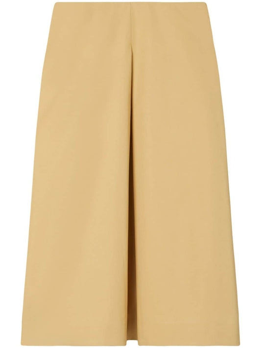 Cotton midi skirt