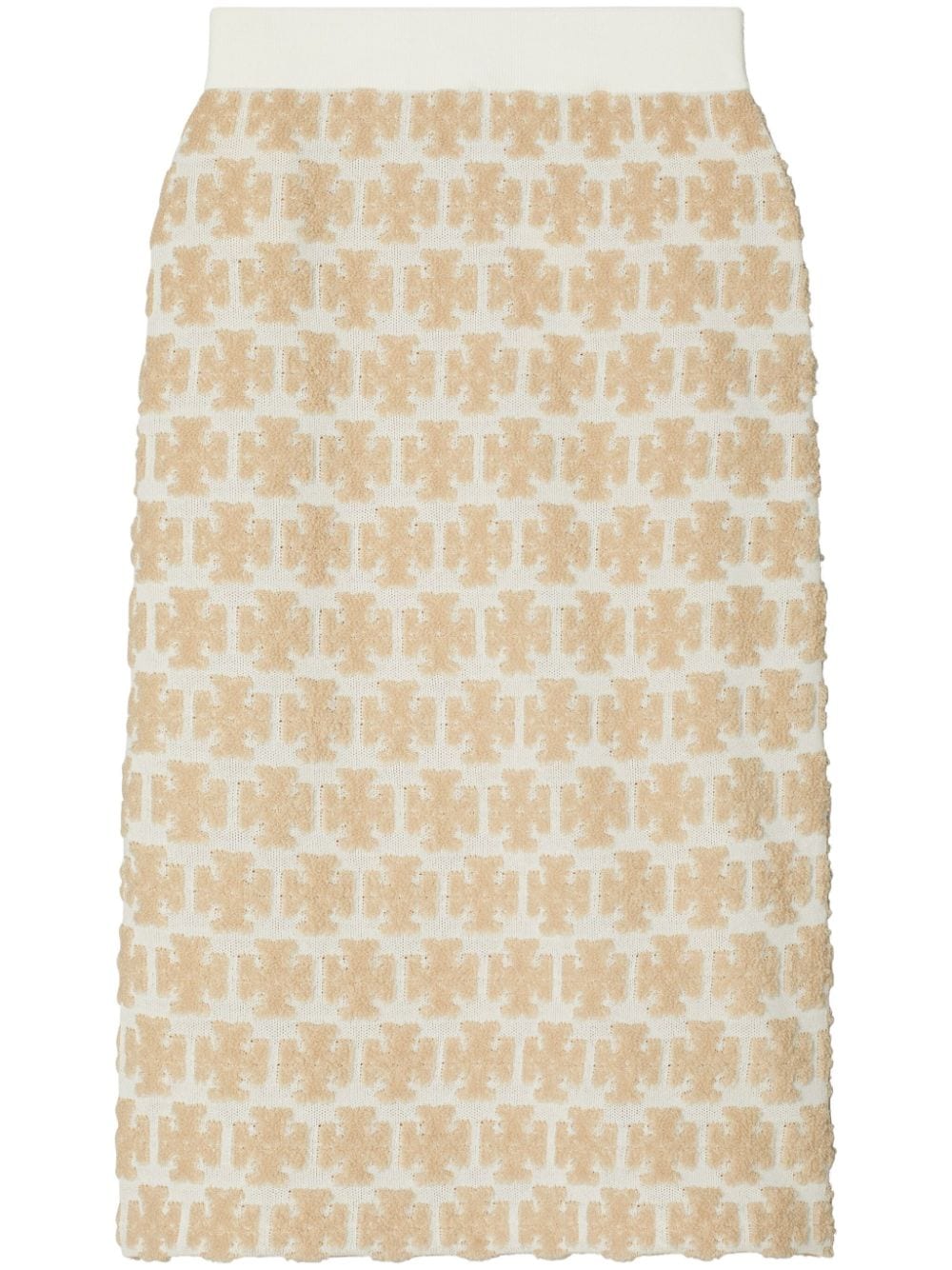 Bouclé midi skirt