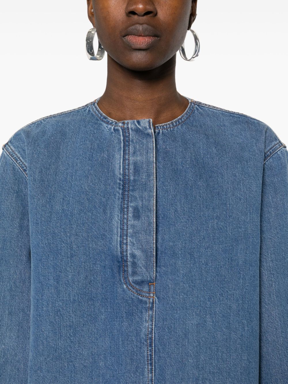 Organic cotton denim shirt