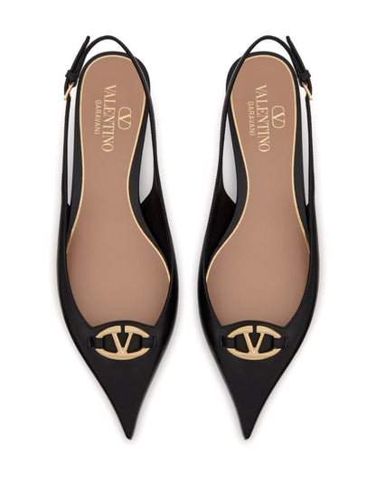 Vlogo leather slingback ballets