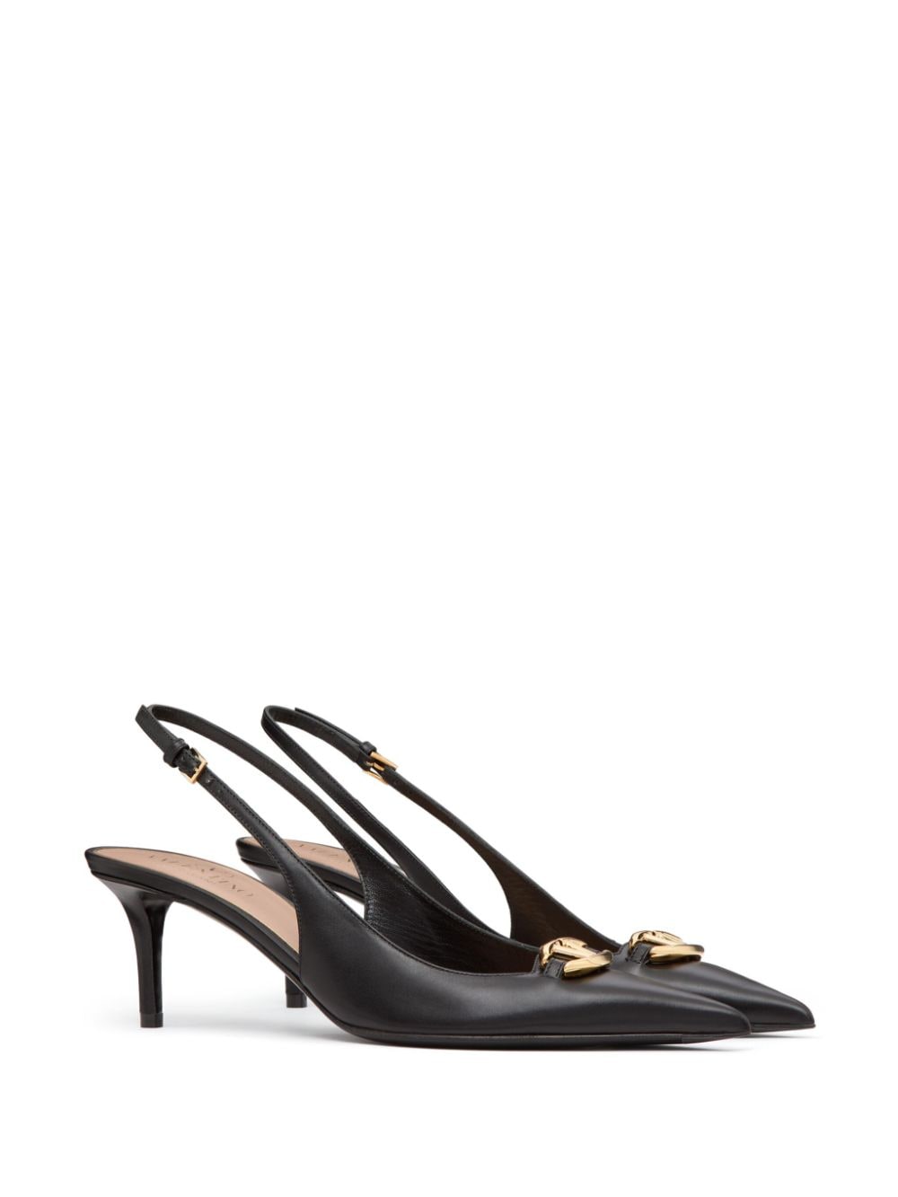 Vlogo moon leather slingback pumps