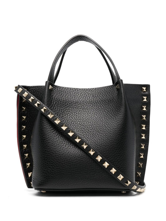 Rockstud small leather tote bag