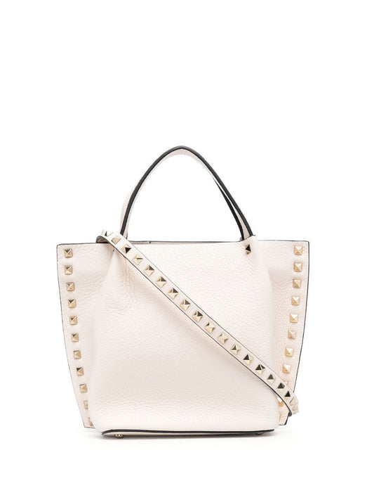 Rockstud small leather tote bag