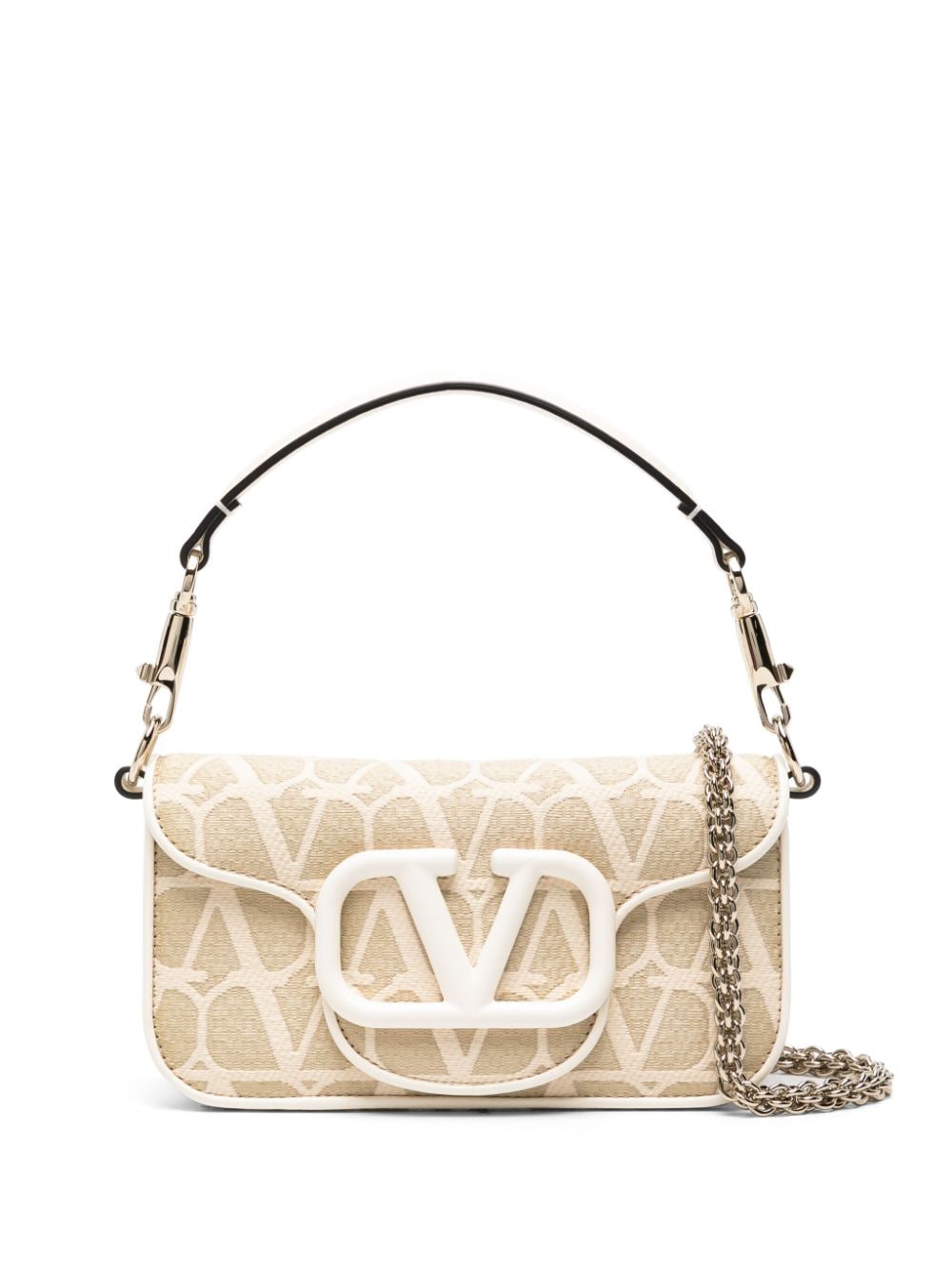 Locò toile iconographe straw small shoulder bag