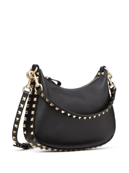 Rockstud small leather hobo bag