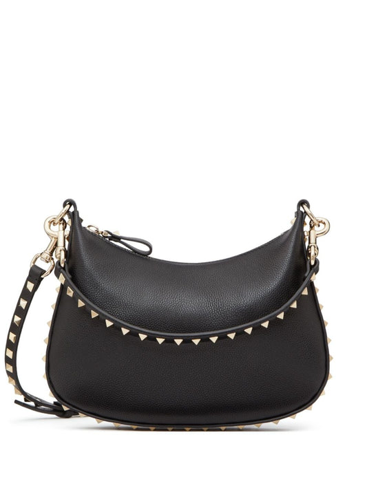 Rockstud small leather hobo bag