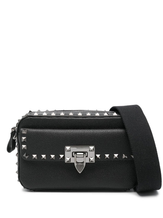 Rockstud leather crossbody bag