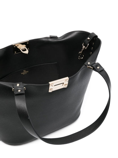 Rockstud small leather tote bag