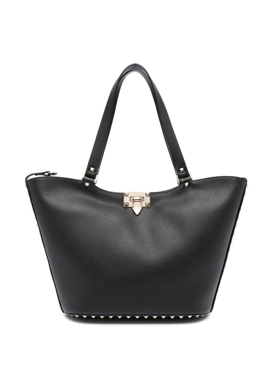 Rockstud small leather tote bag