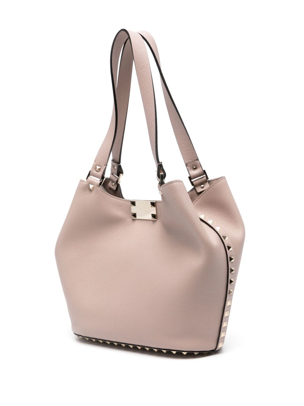 Rockstud small leather tote bag