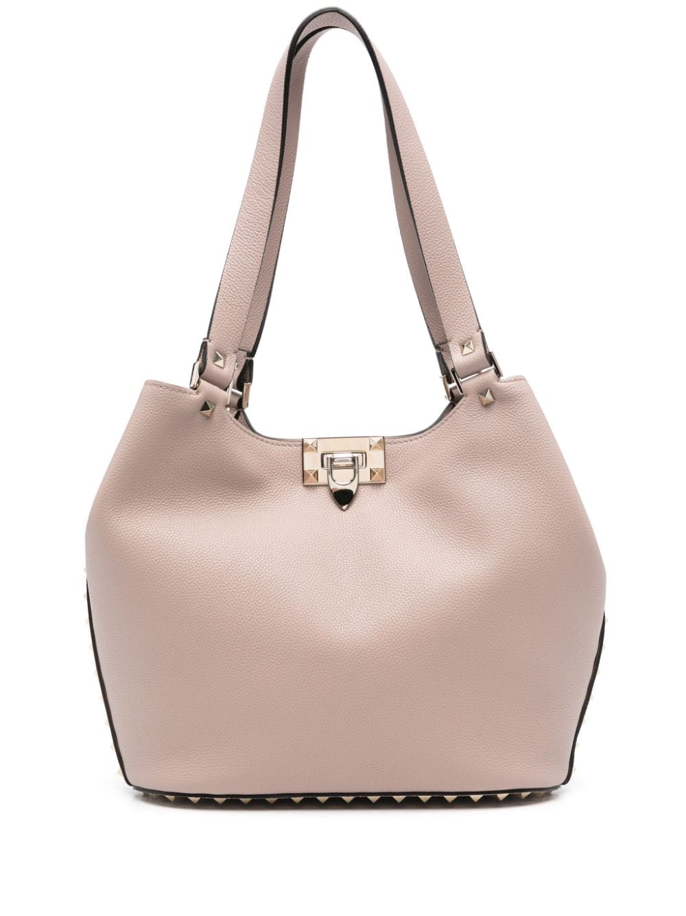 Rockstud small leather tote bag