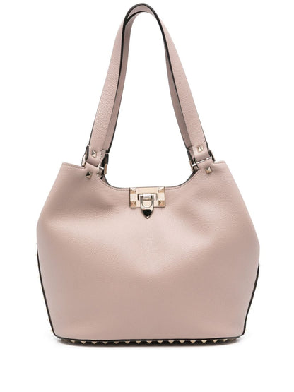Rockstud small leather tote bag