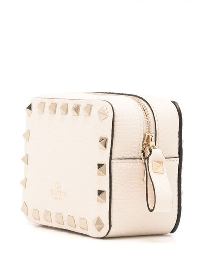 Rockstud leather pouch