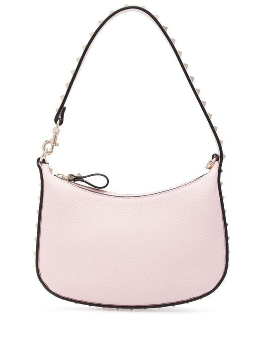 Rockstud mini leather hobo bag
