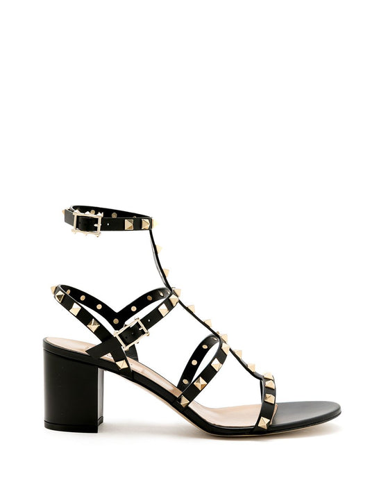 Rockstud leather sandals