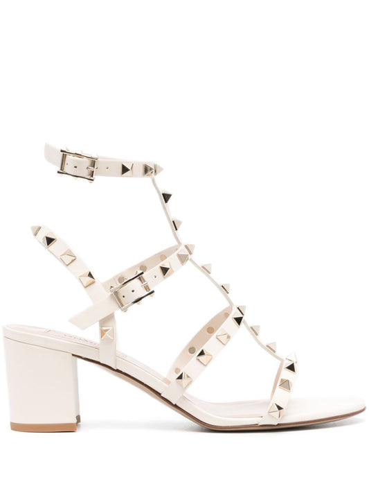 Rockstud leather sandals