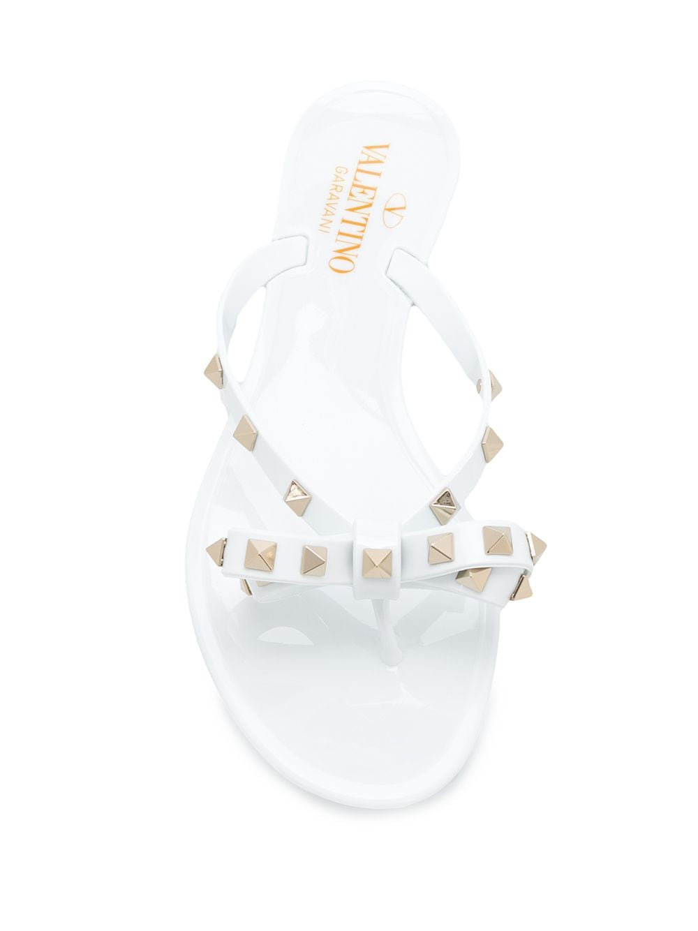 Rockstud rubber thong sandals