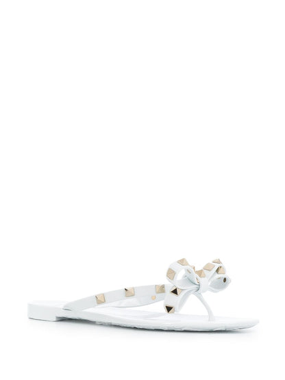 Rockstud rubber thong sandals