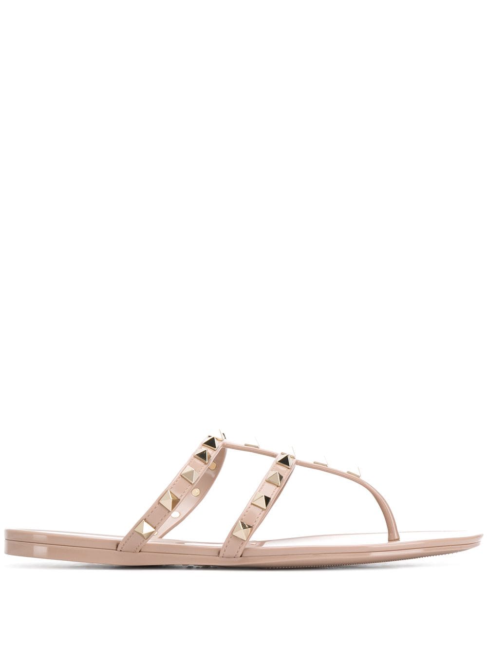 Rockstud rubber thong sandals