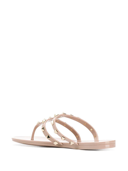 Rockstud rubber thong sandals