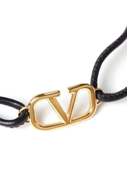 Vlogo signature leather bracelet