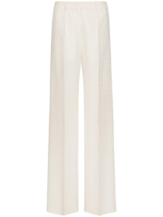 Toile iconographe wool and silk blend trousers