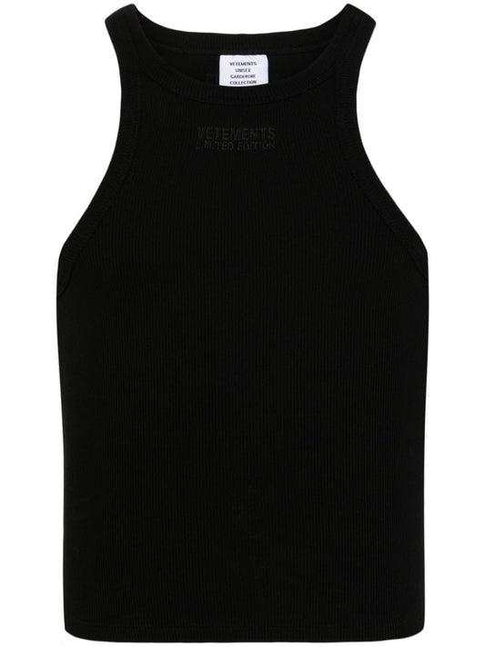 Logo cotton tank top