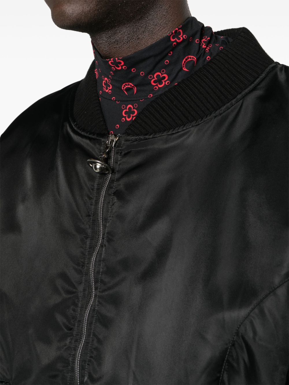 Nylon bomber jacket