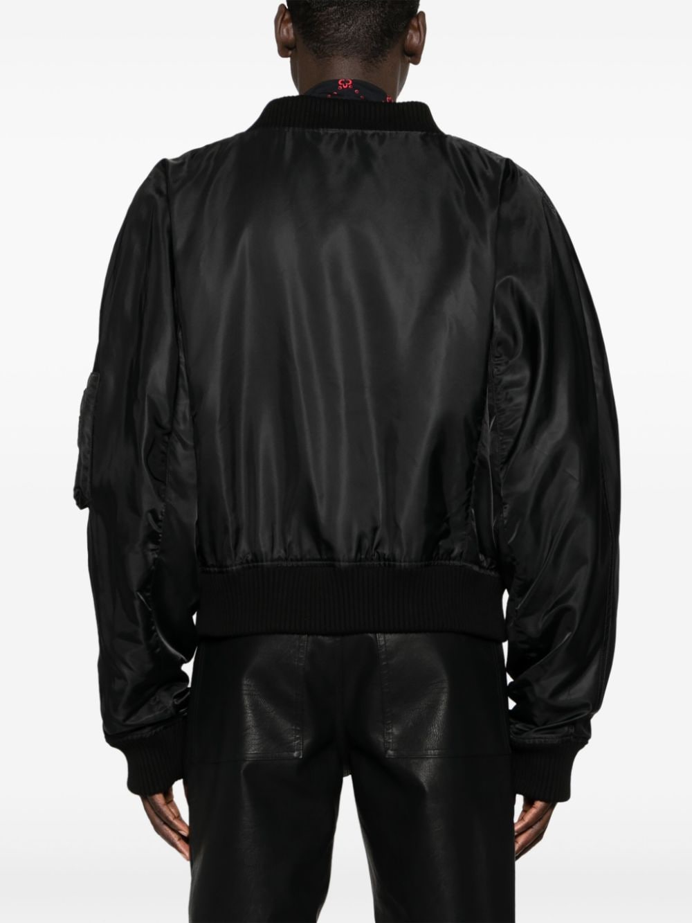 Nylon bomber jacket